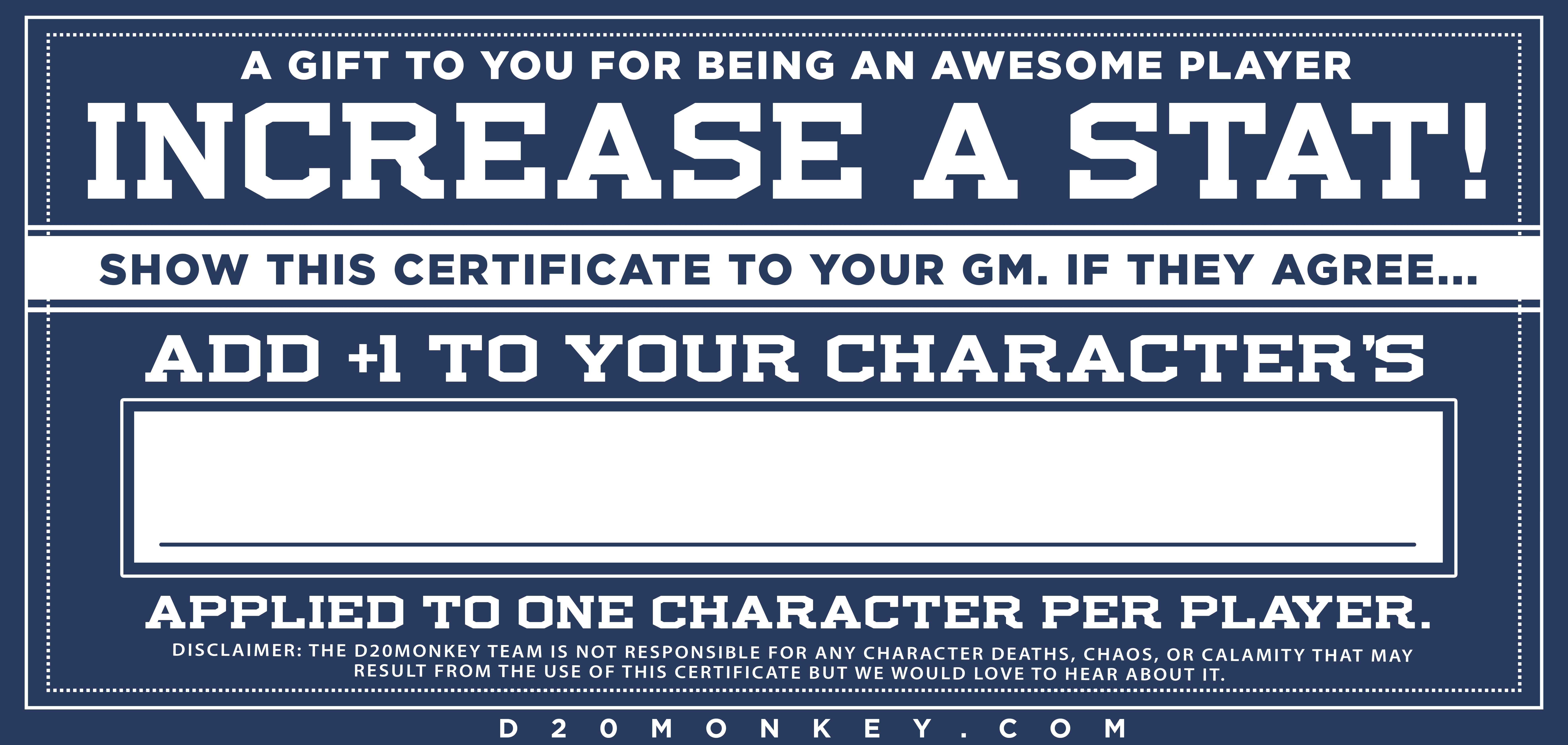 Your character is awesome. Why shouldn't they be a little MORE awesome? 